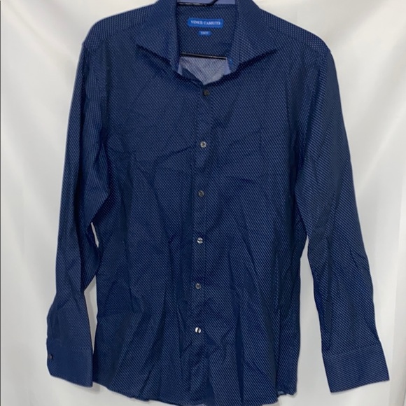 Vince Camuto Blue Casual Button Down Shirt  MENS size medium See measurements - Picture 1 of 10